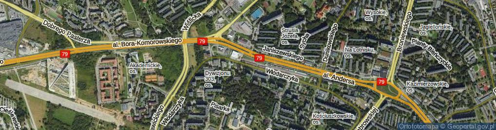 Zdjęcie satelitarne Włodarczyka Bronisława ul.