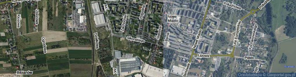 Zdjęcie satelitarne Włókiennicza ul.