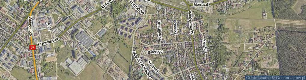 Zdjęcie satelitarne Władysława Warneńczyka ul.