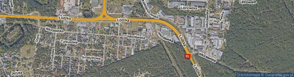 Zdjęcie satelitarne Włocławska ul.