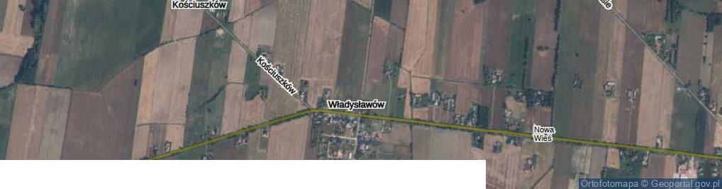 Zdjęcie satelitarne Władysławów ul.