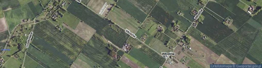 Zdjęcie satelitarne Włostów ul.