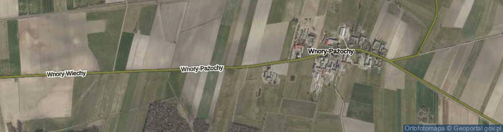 Zdjęcie satelitarne Wnory-Pażochy ul.