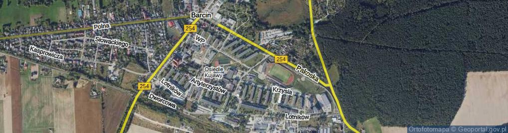 Zdjęcie satelitarne Wojciechowskiego Jakuba ul.