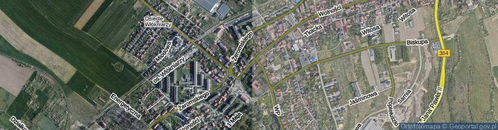 Zdjęcie satelitarne Wolności ul.