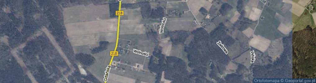 Zdjęcie satelitarne Wolności ul.