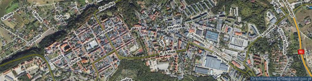 Zdjęcie satelitarne Wojska Polskiego ul.