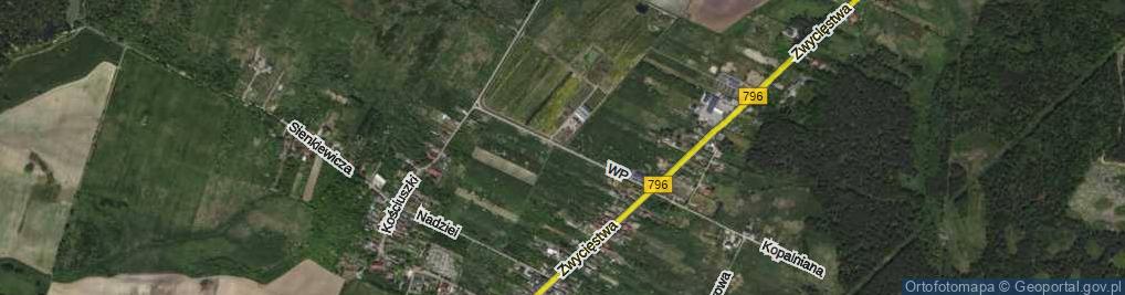 Zdjęcie satelitarne Wojska Polskiego ul.