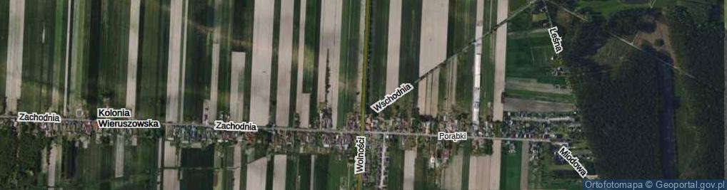 Zdjęcie satelitarne Wolności ul.