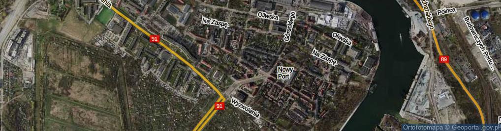 Zdjęcie satelitarne Wolności ul.