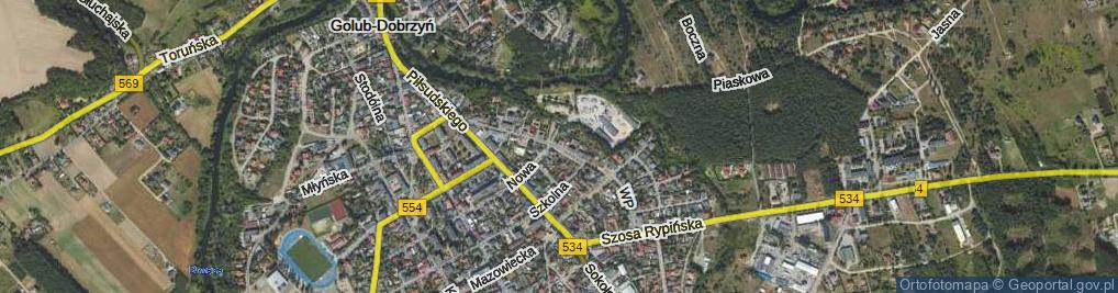 Zdjęcie satelitarne Wojska Polskiego ul.