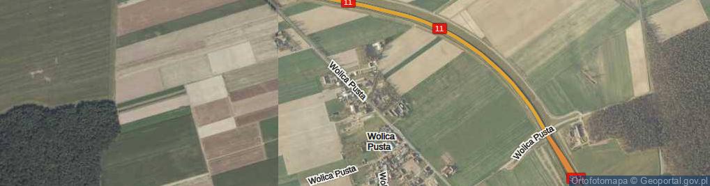 Zdjęcie satelitarne Wolica Pusta ul.
