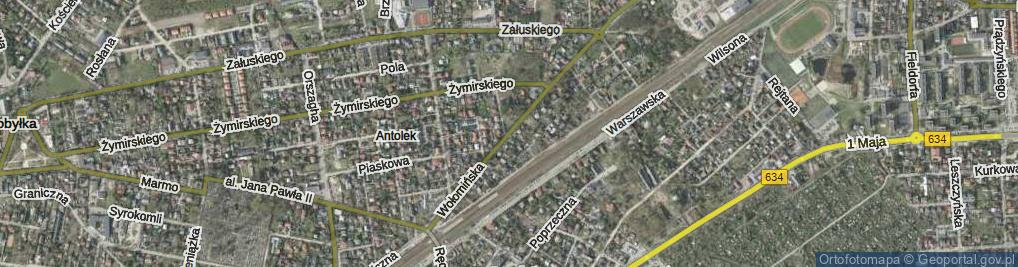 Zdjęcie satelitarne Wołomińska ul.