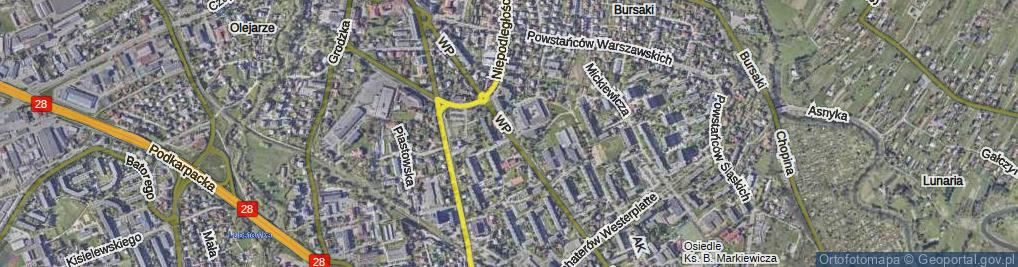 Zdjęcie satelitarne Wojska Polskiego ul.