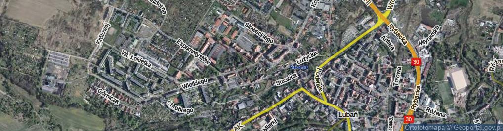 Zdjęcie satelitarne Wojska Polskiego ul.