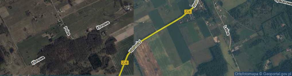 Zdjęcie satelitarne Wolności ul.