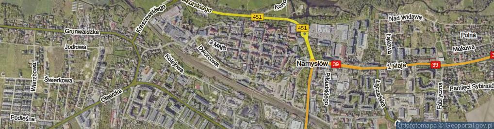 Zdjęcie satelitarne Wojska Polskiego ul.