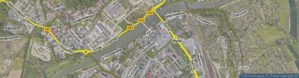 Zdjęcie satelitarne Wolności ul.