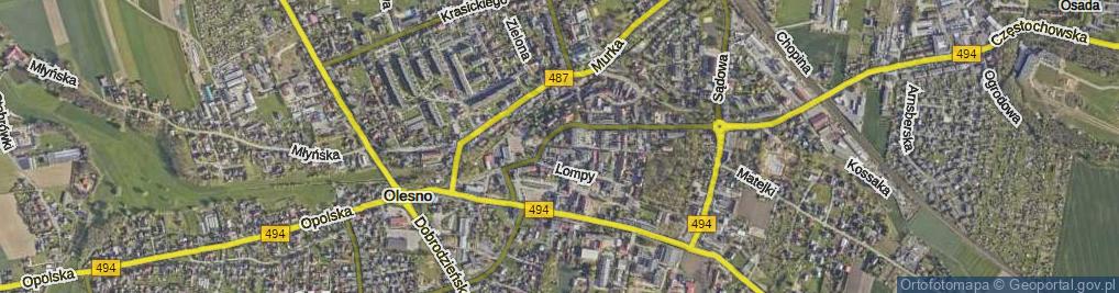 Zdjęcie satelitarne Wolności ul.