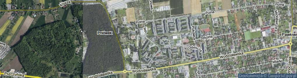 Zdjęcie satelitarne Wojska Polskiego ul.