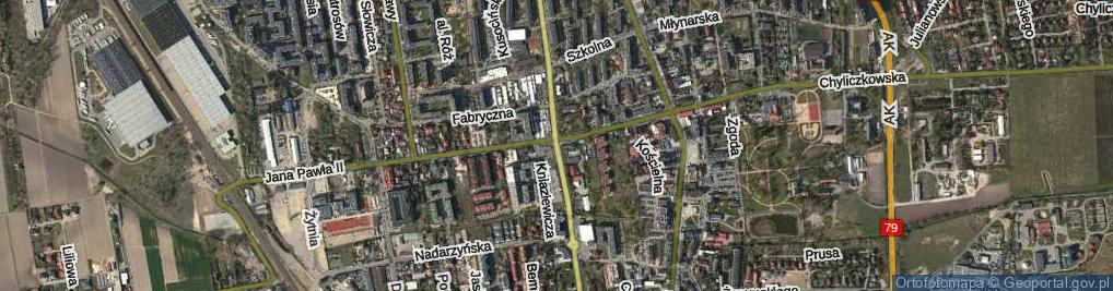 Zdjęcie satelitarne Wojska Polskiego ul.