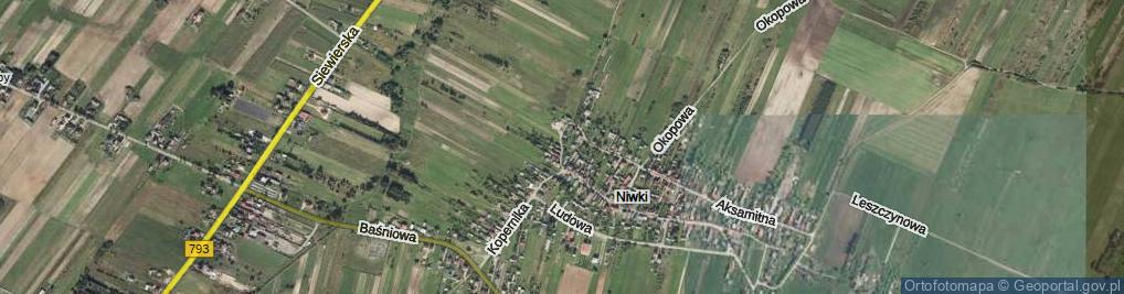 Zdjęcie satelitarne Wodna ul.