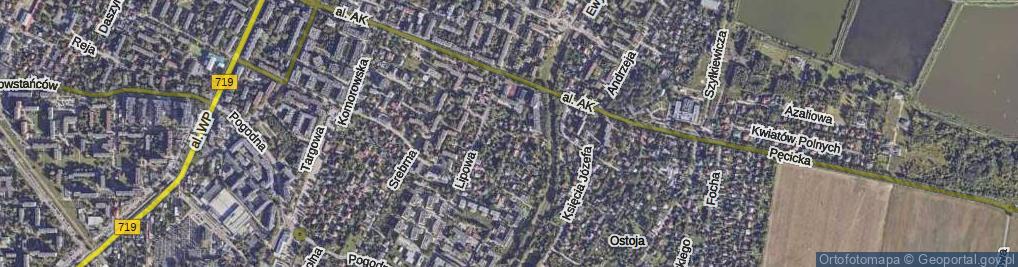 Zdjęcie satelitarne Wołowskiego Stanisława ul.