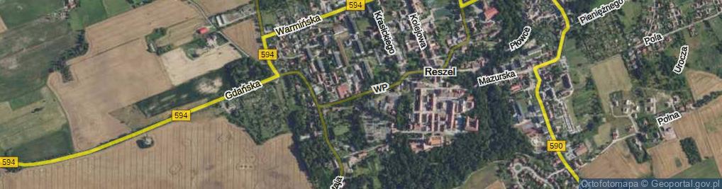 Zdjęcie satelitarne Wojska Polskiego ul.