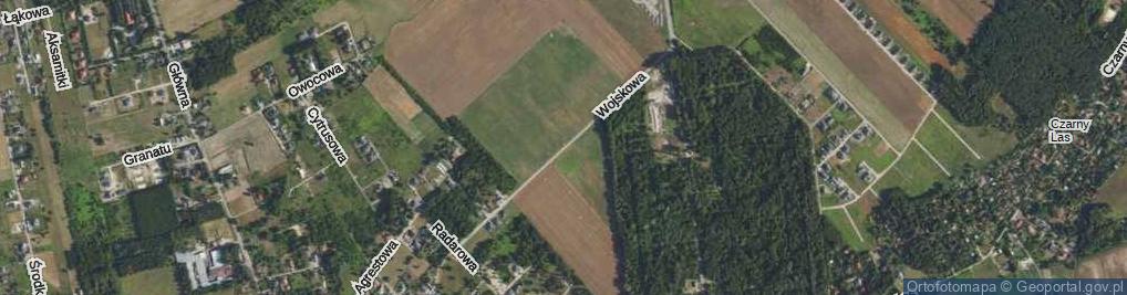 Zdjęcie satelitarne Wojskowa ul.