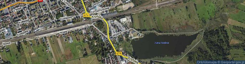 Zdjęcie satelitarne Wodna ul.