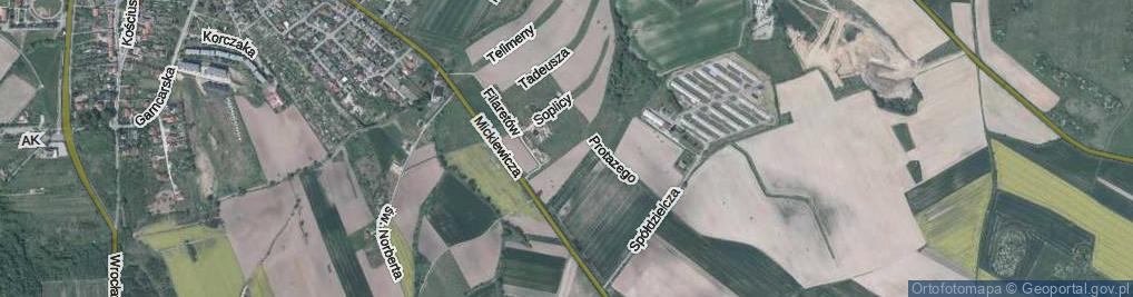 Zdjęcie satelitarne Wojskiego ul.