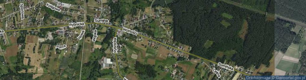 Zdjęcie satelitarne Wolności ul.