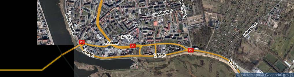Zdjęcie satelitarne Wodna ul.