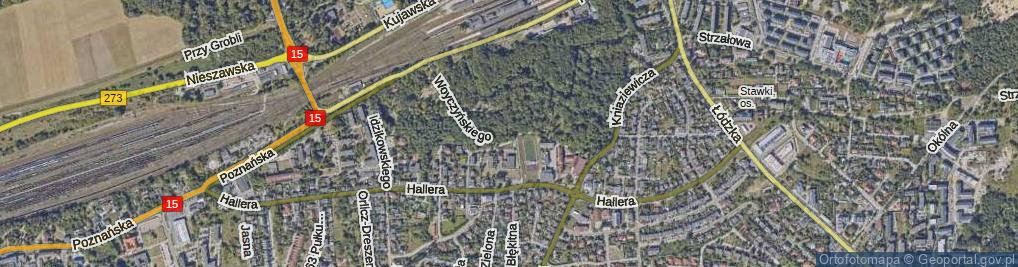 Zdjęcie satelitarne Woyczyńskiego Stanisława, gen. ul.