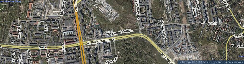 Zdjęcie satelitarne Wojskowej Służby Kobiet ul.