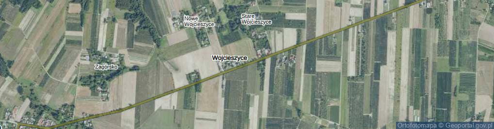 Zdjęcie satelitarne Wojcieszyce ul.