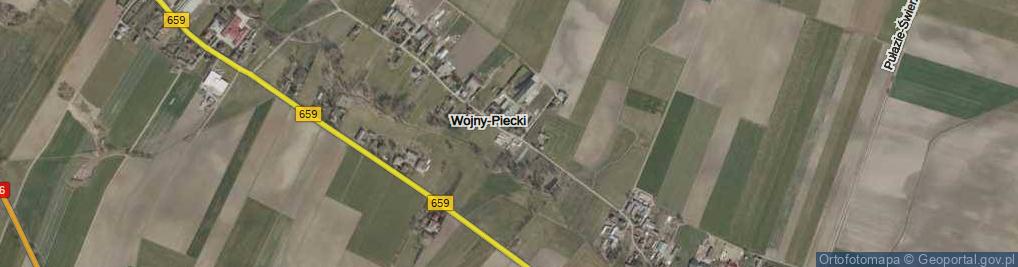 Zdjęcie satelitarne Wojny-Piecki ul.