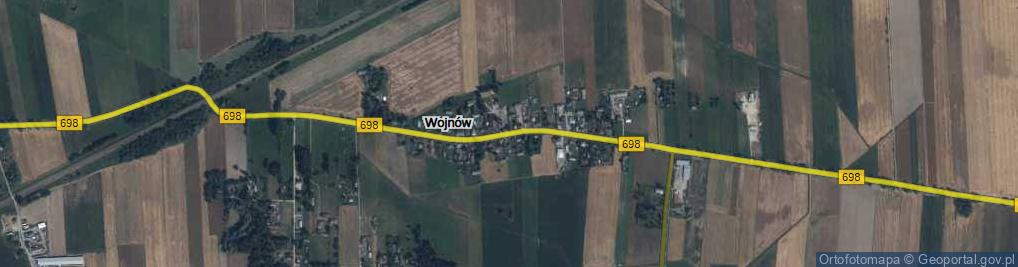 Zdjęcie satelitarne Wojnów ul.