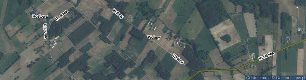 Zdjęcie satelitarne Wolany ul.
