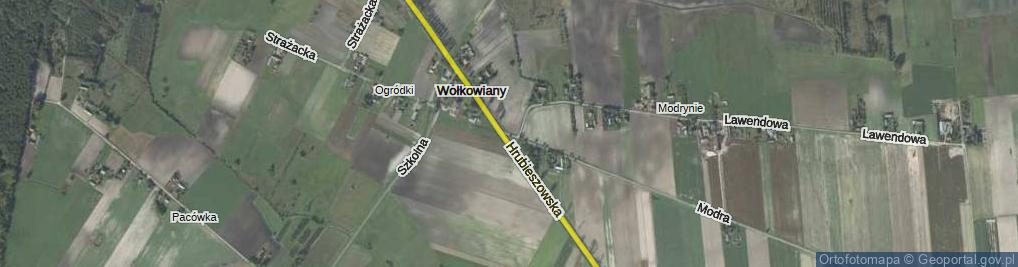 Zdjęcie satelitarne Wołkowiany ul.