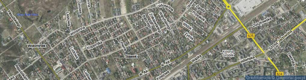 Zdjęcie satelitarne Wołyńska ul.
