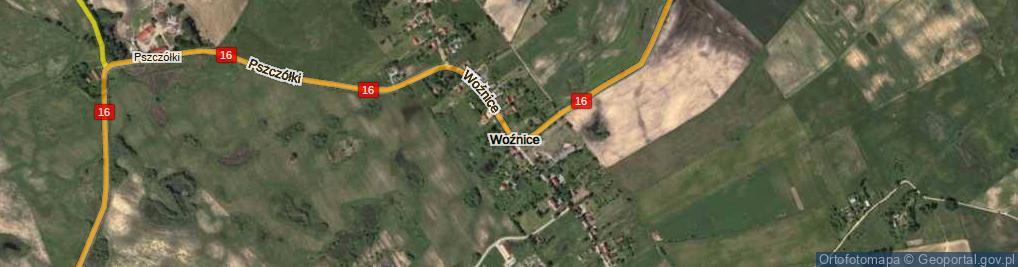 Zdjęcie satelitarne Woźnice ul.