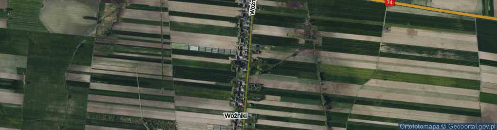 Zdjęcie satelitarne Woźniki ul.