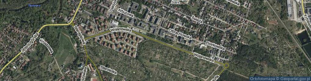 Zdjęcie satelitarne Wojanowska ul.