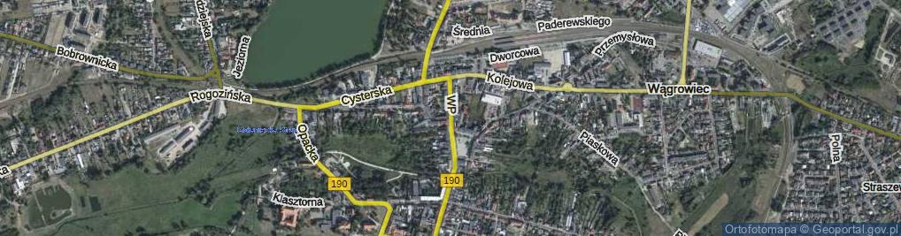 Zdjęcie satelitarne Wojska Polskiego ul.