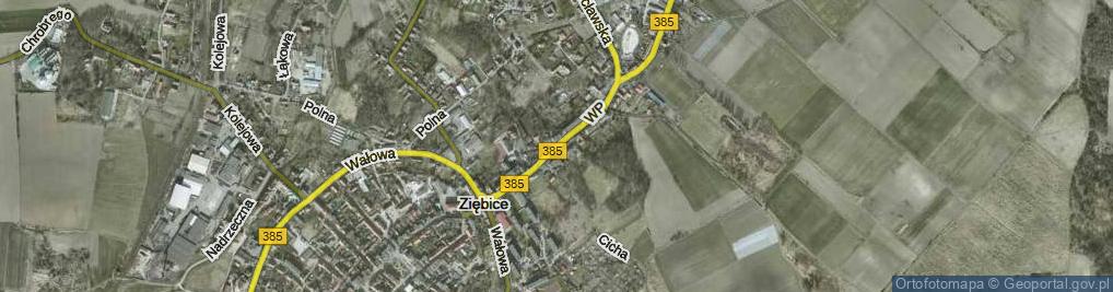 Zdjęcie satelitarne Wojska Polskiego ul.