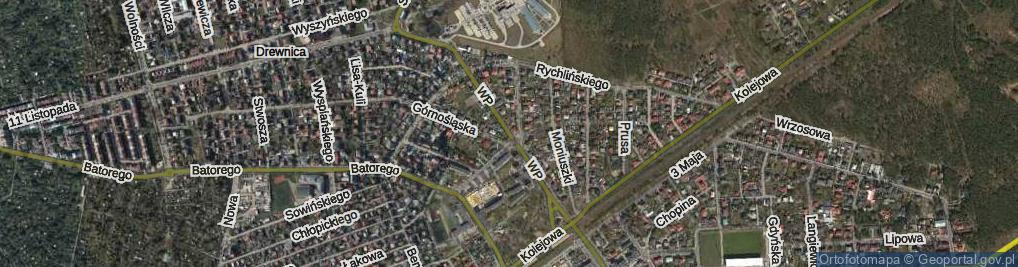Zdjęcie satelitarne Wojska Polskiego ul.