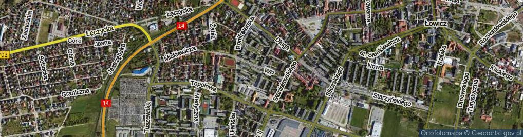 Zdjęcie satelitarne Wojska Polskiego ul.