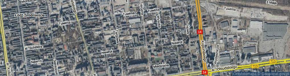 Zdjęcie satelitarne Wodna ul.