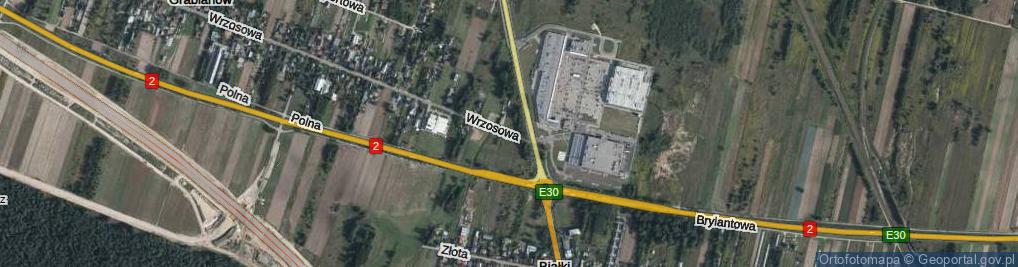Zdjęcie satelitarne Wrzosowa ul.